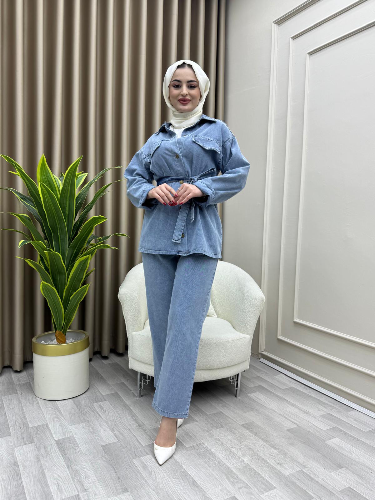 Meram Takım Açık Mavi